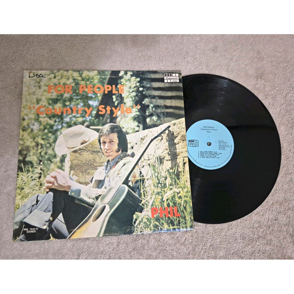 Phil - For People "Country Style" Vinyl LP PAS Records PAS 7433-27 Stereo